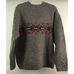 Wool Chunky Knit Pullover Sweater